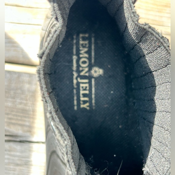 Lemon jelly Chelsea rain boots, with sparkles Metallic Black size 39/8-8.5 - Picture 8 of 9